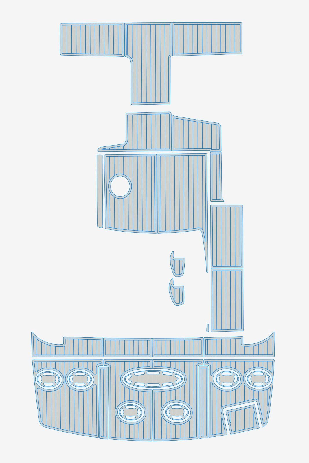 EVA foam boat flooring 2010-2012 Sea Ray 450 Sundancer (9) 1 Kit EVA foam boat flooring 2010-2012 Sea Ray 450 Sundancer