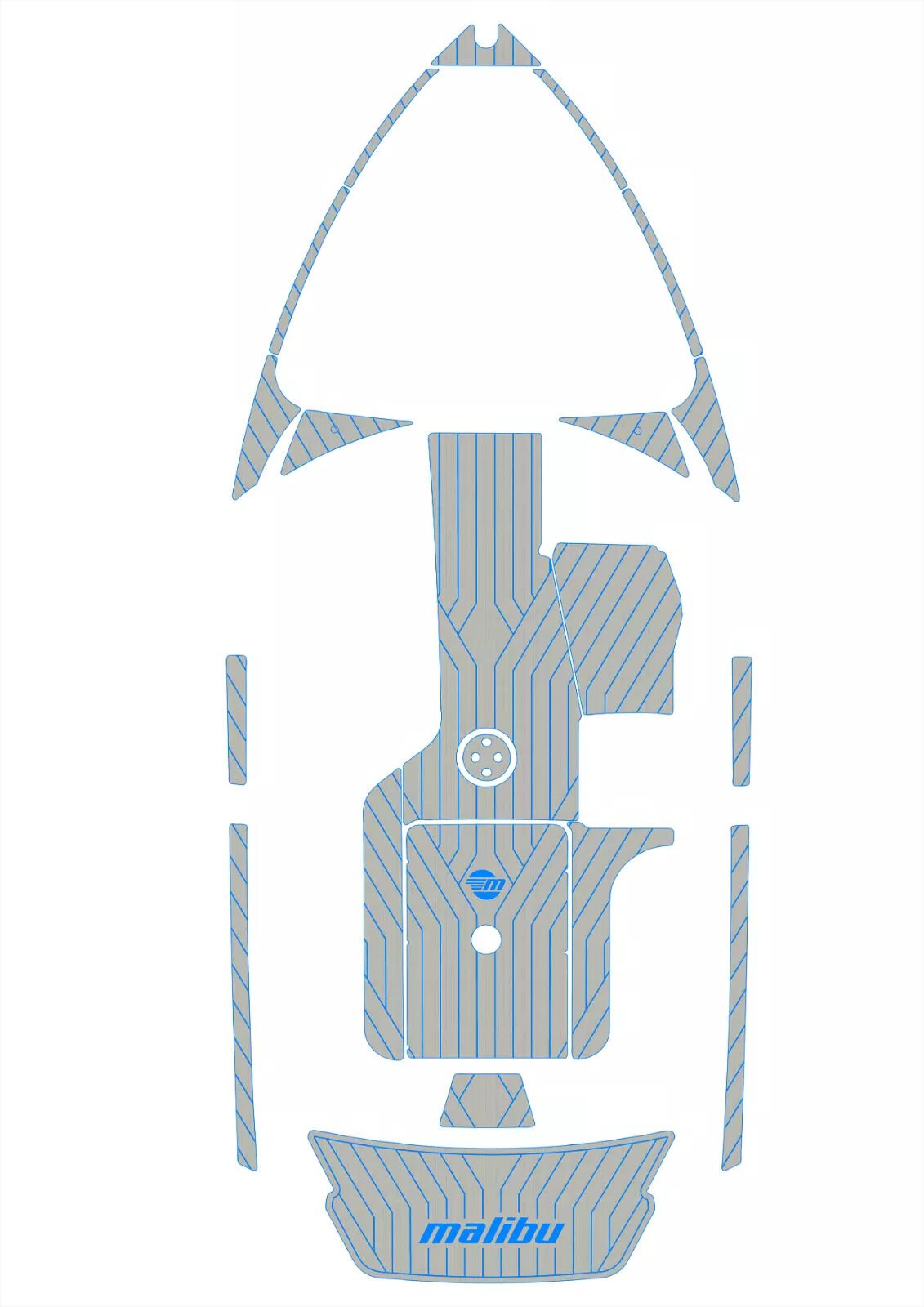 EVA foam boat flooring 2010-2014 Malibu 21 VLX (18) 1 Kit EVA foam boat flooring 2010-2014 Malibu 21 VLX