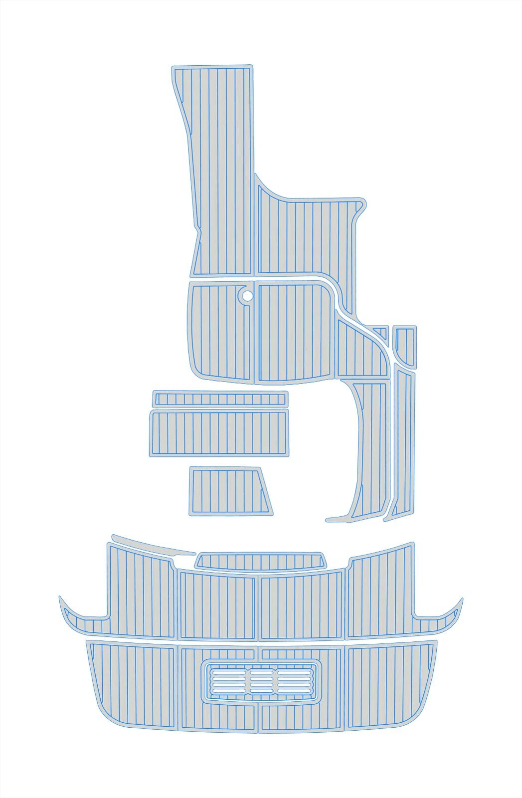 EVA foam boat flooring 2010-2014 Sea Ray 370 Sundancer (9) 1 kit EVA foam boat flooring 2010-2014 Sea Ray 370 Sundancer