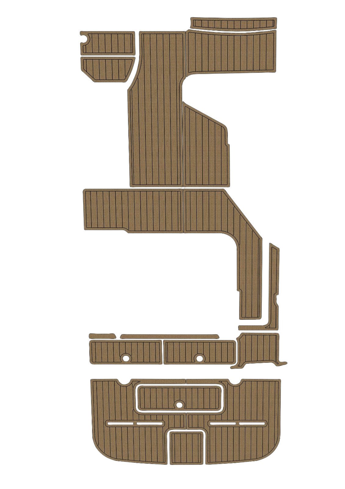 1 Kit EVA foam boat flooring 2010-2017 Sea Ray 310 sundancer