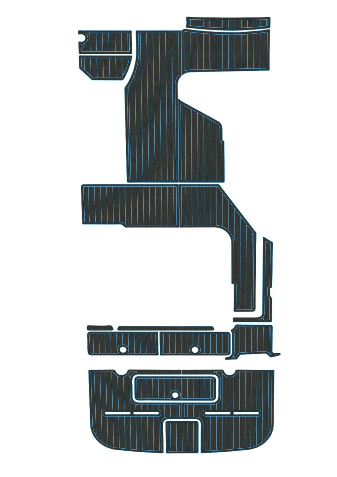 1 Kit EVA foam boat flooring 2010-2017 Sea Ray 310 sundancer