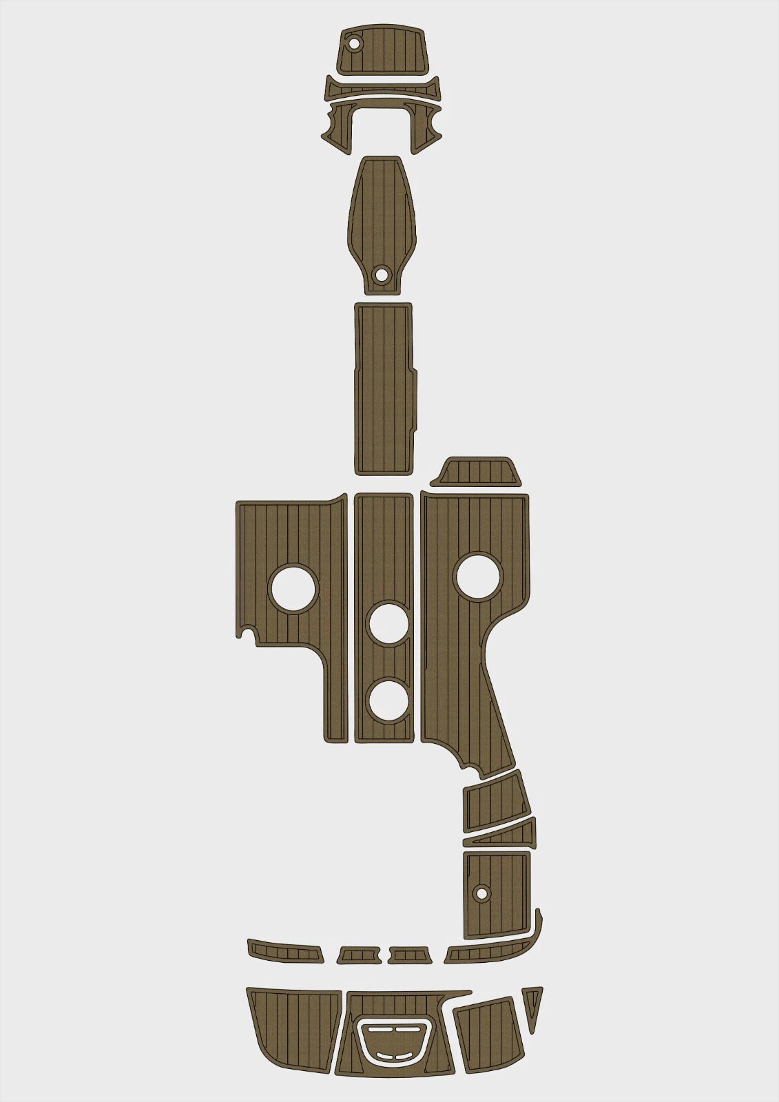 1 Kit EVA foam boat flooring 2011-2014 Sea Ray 240 Sundeck