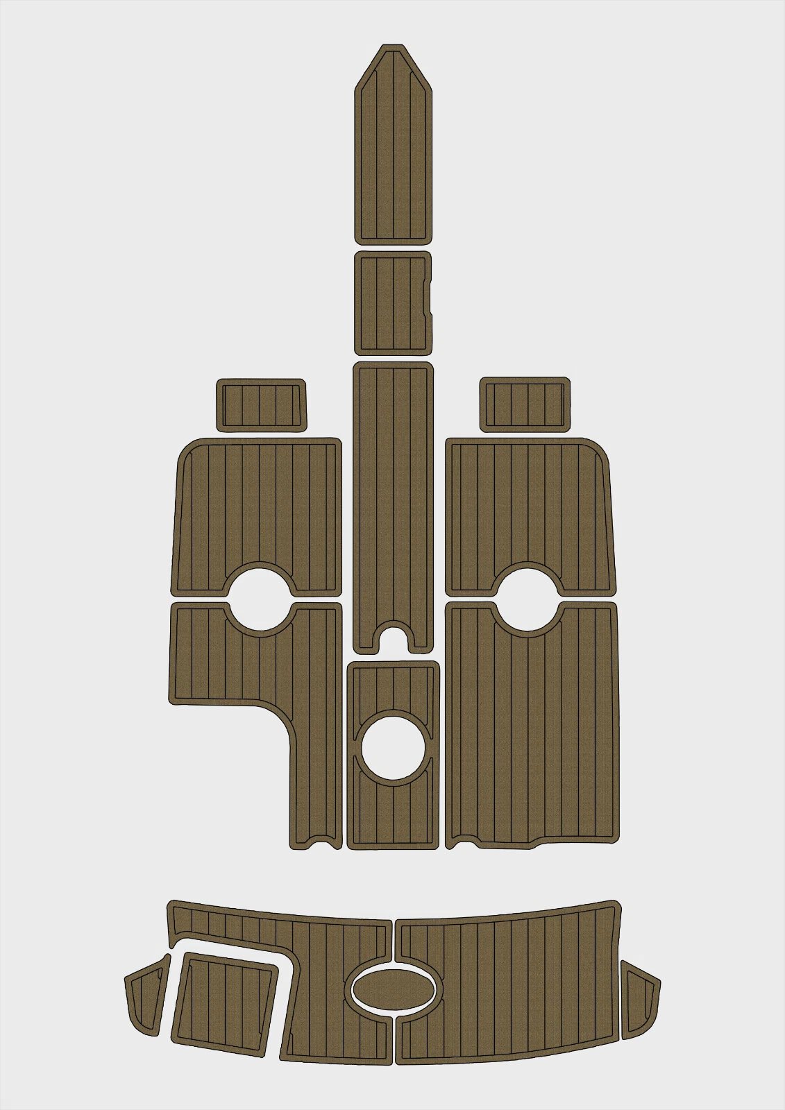 1 Kit EVA foam boat flooring 2011 Sea Ray 230 SLX