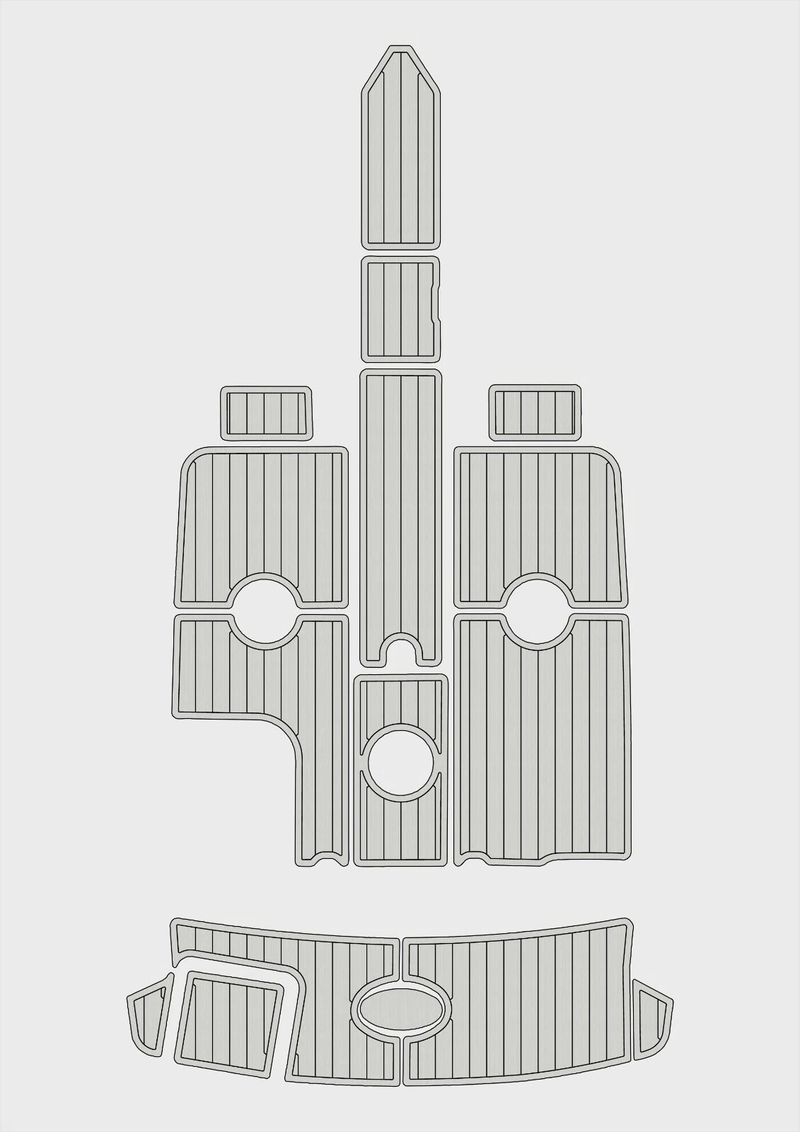 1 Kit EVA foam boat flooring 2011 Sea Ray 230 SLX