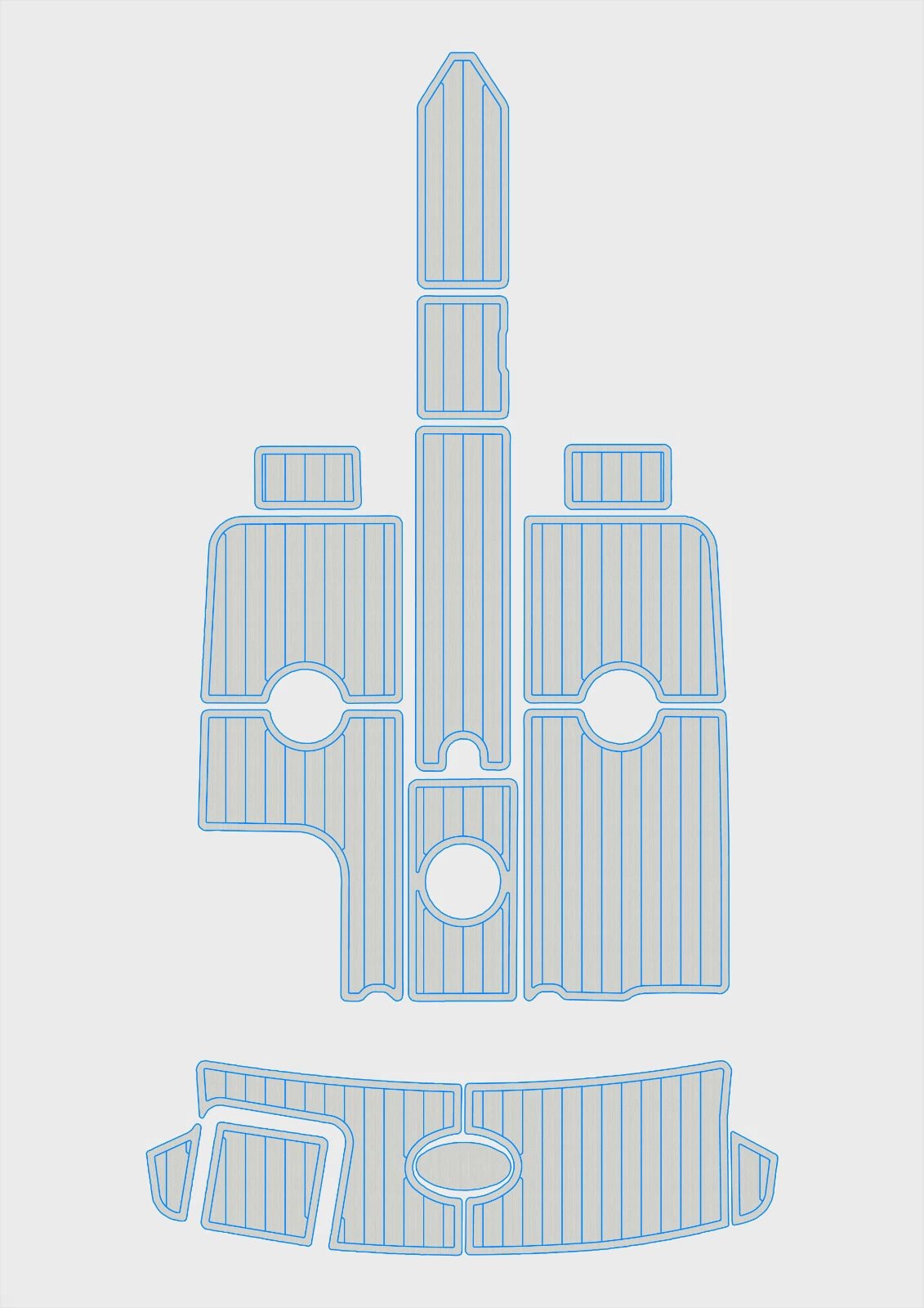 1 Kit EVA foam boat flooring 2011 Sea Ray 230 SLX