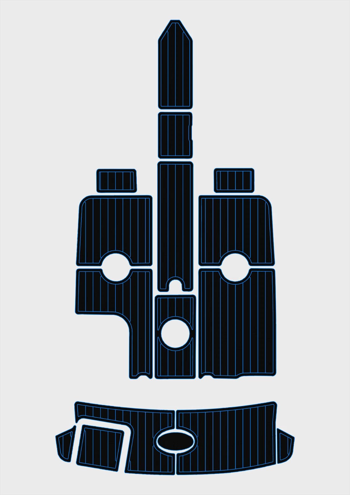 1 Kit EVA foam boat flooring 2011 Sea Ray 230 SLX