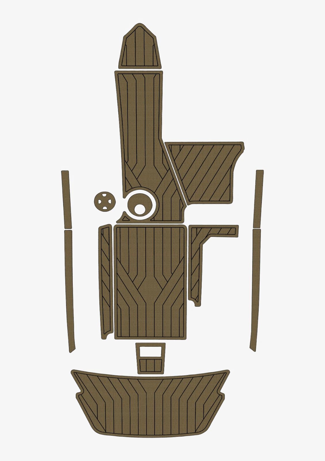 EVA foam boat flooring 2012-2016 Malibu 22 MXZ (9) 1 Kit EVA foam boat flooring 2012-2016 Malibu 22 MXZ