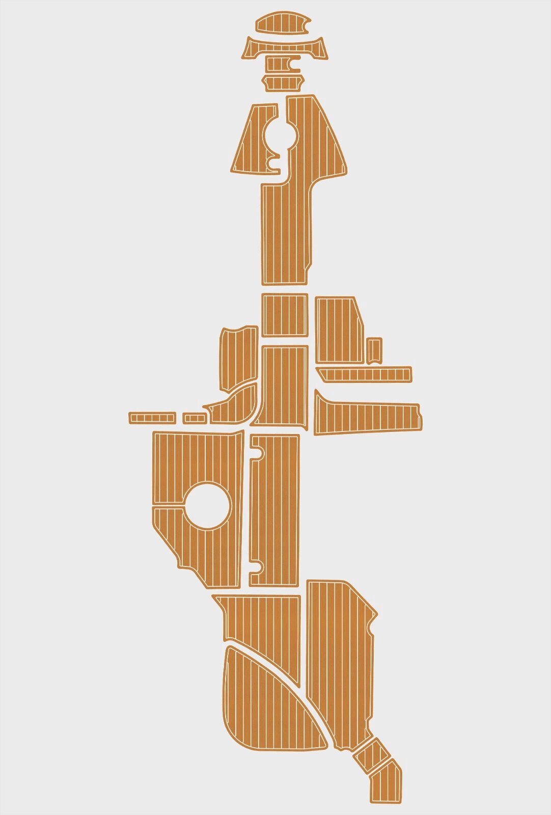 1 Kit EVA foam boat flooring 2014-2018 Sea Ray 350 SLX