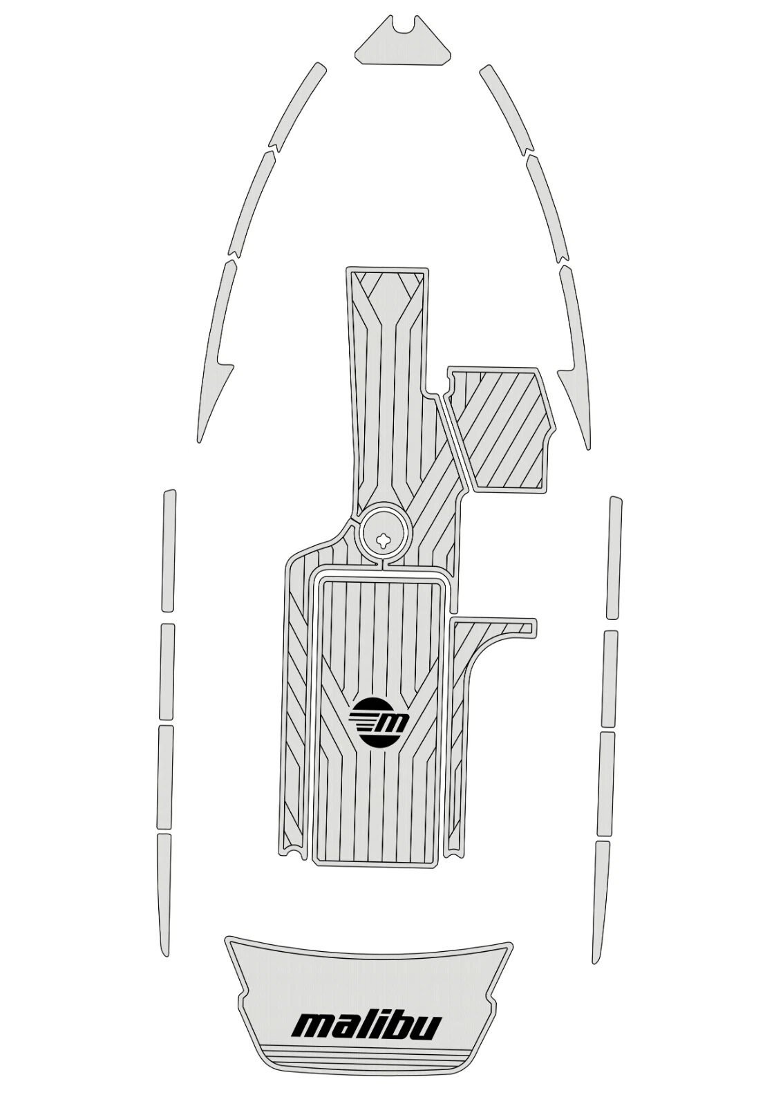 1 Kit EVA foam boat flooring 2015-2017 Malibu 23 LSV