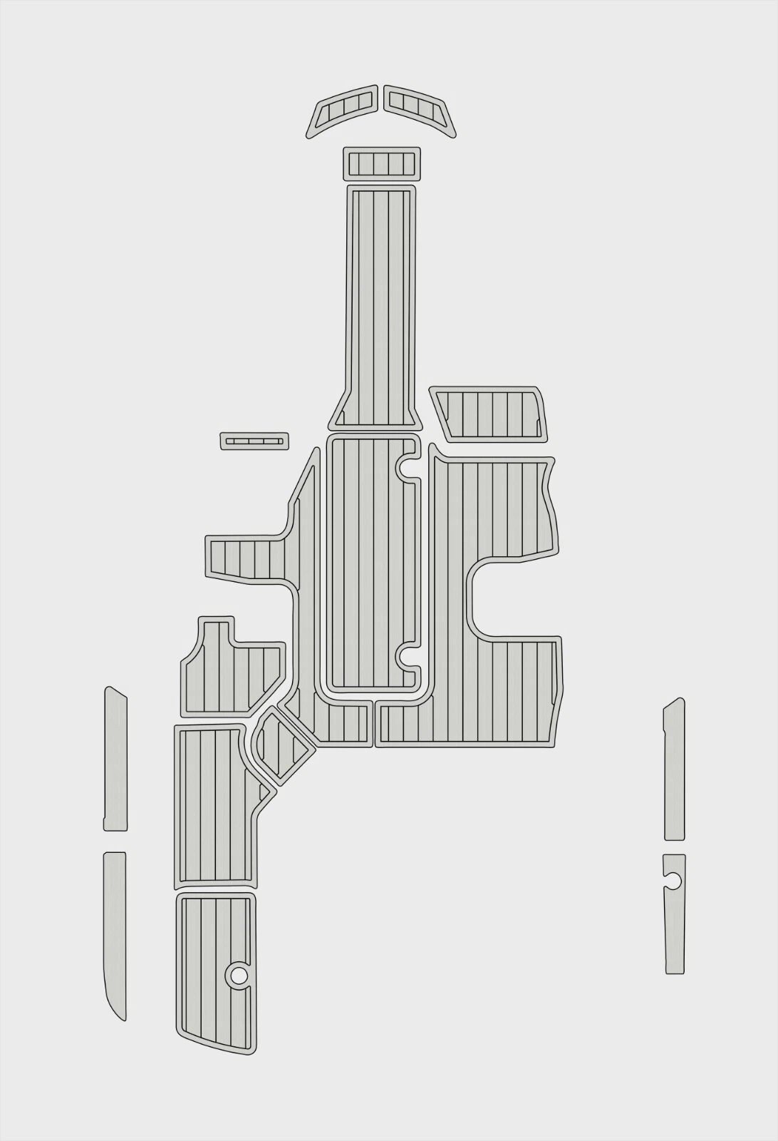 1 Kit EVA foam boat flooring 2015-2019 Sea Ray 19 SPX