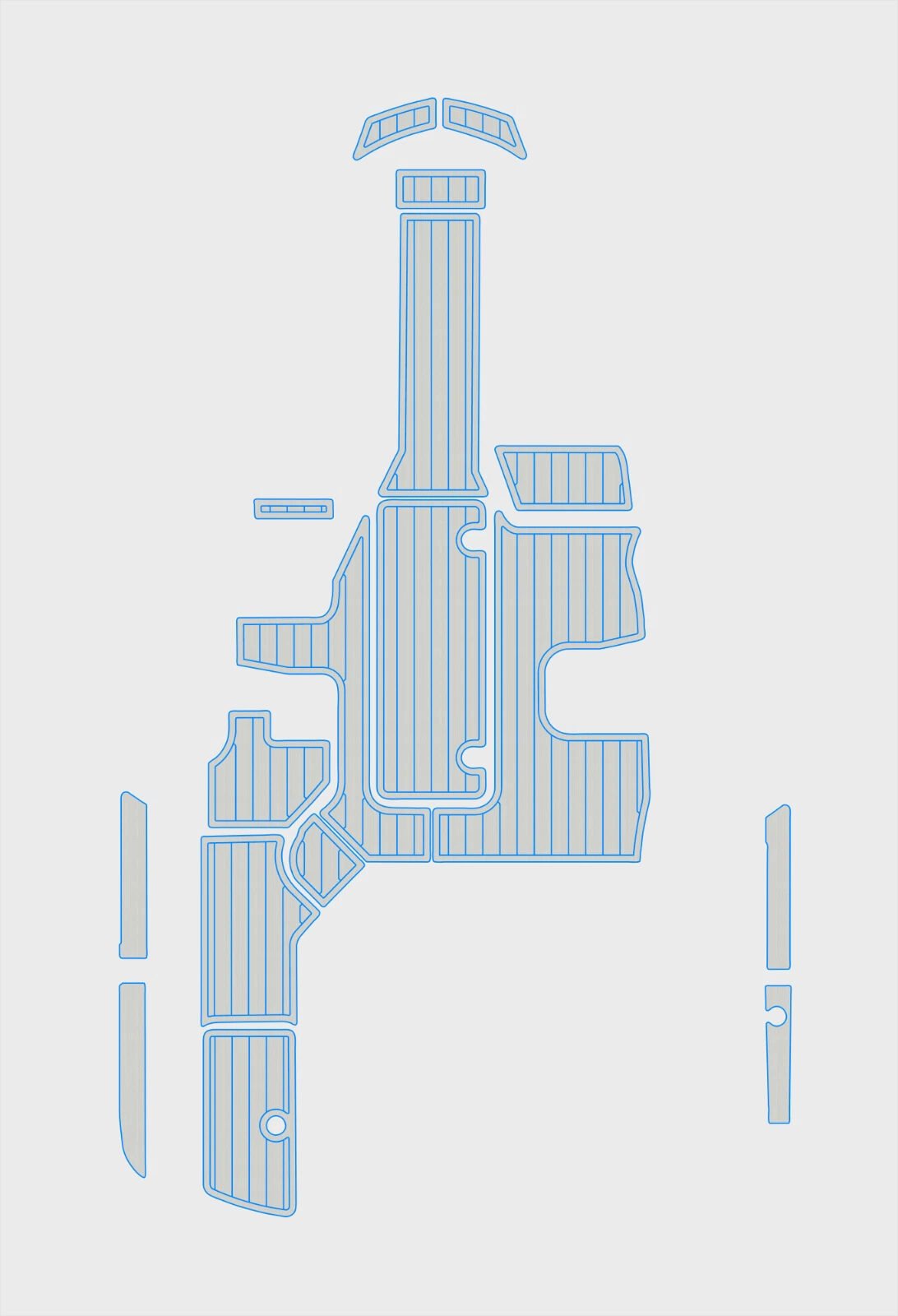 1 Kit EVA foam boat flooring 2015-2019 Sea Ray 19 SPX
