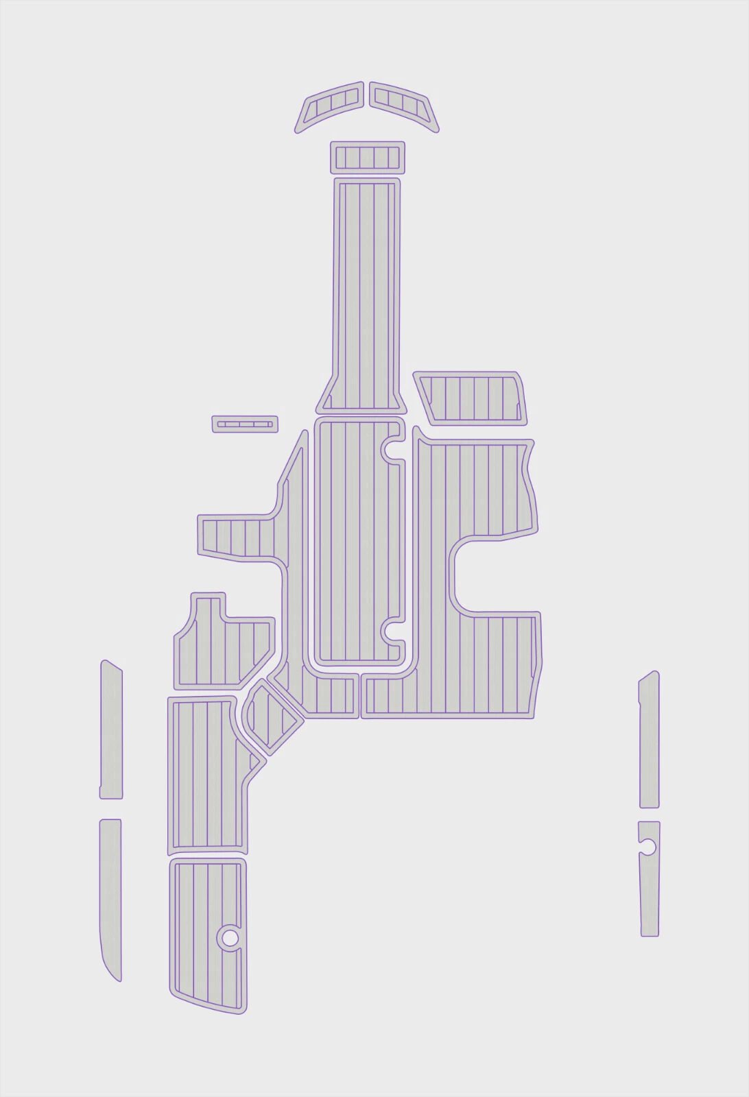 1 Kit EVA foam boat flooring 2015-2019 Sea Ray 19 SPX