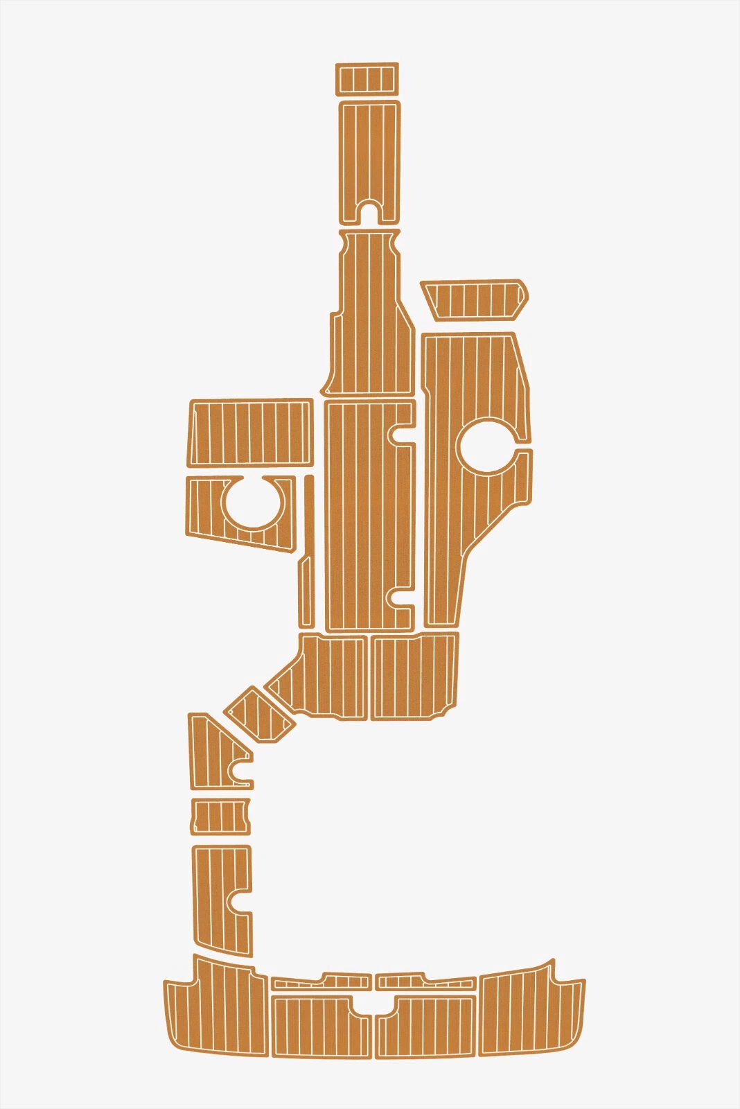 1 Kit EVA foam boat flooring 2015-2023 SeaRay SPX 230 Outboard