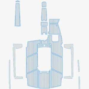 1 Kit EVA foam boat flooring 2016-2018 Mastercraft PROStar