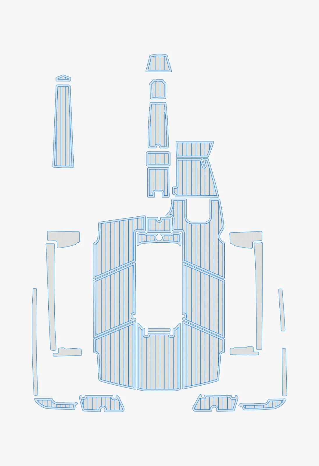 1 Kit EVA foam boat flooring 2016-2018 Mastercraft PROStar