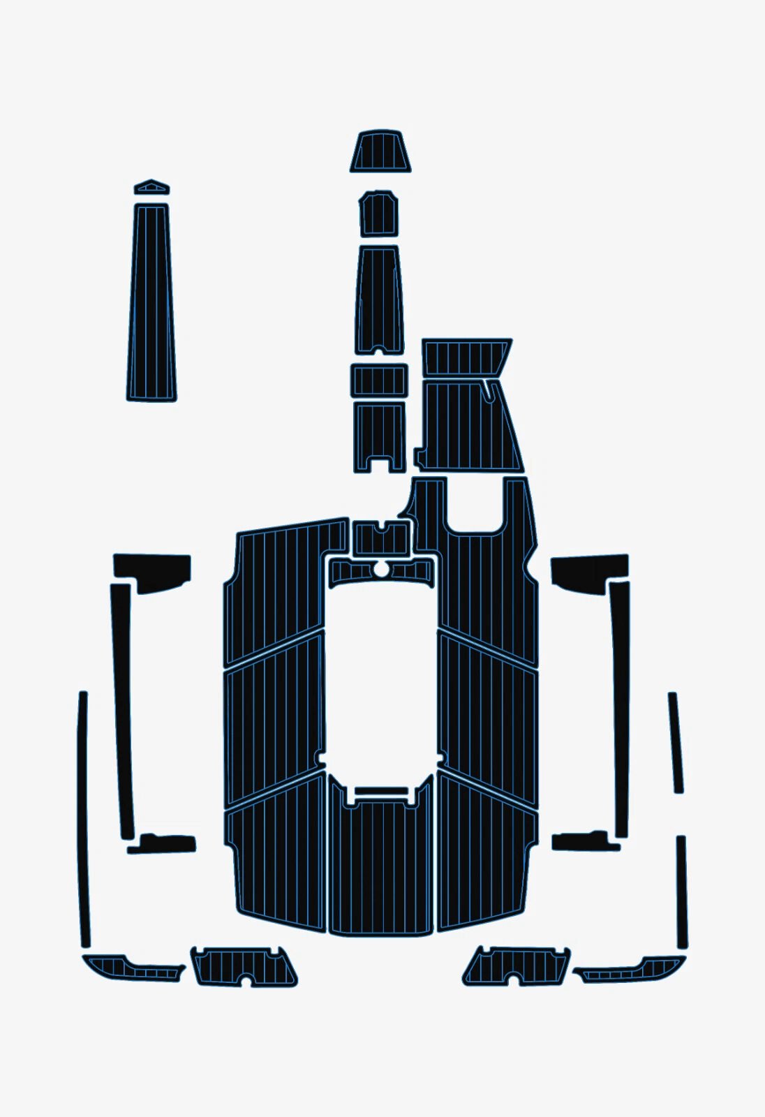 1 Kit EVA foam boat flooring 2016-2018 Mastercraft PROStar