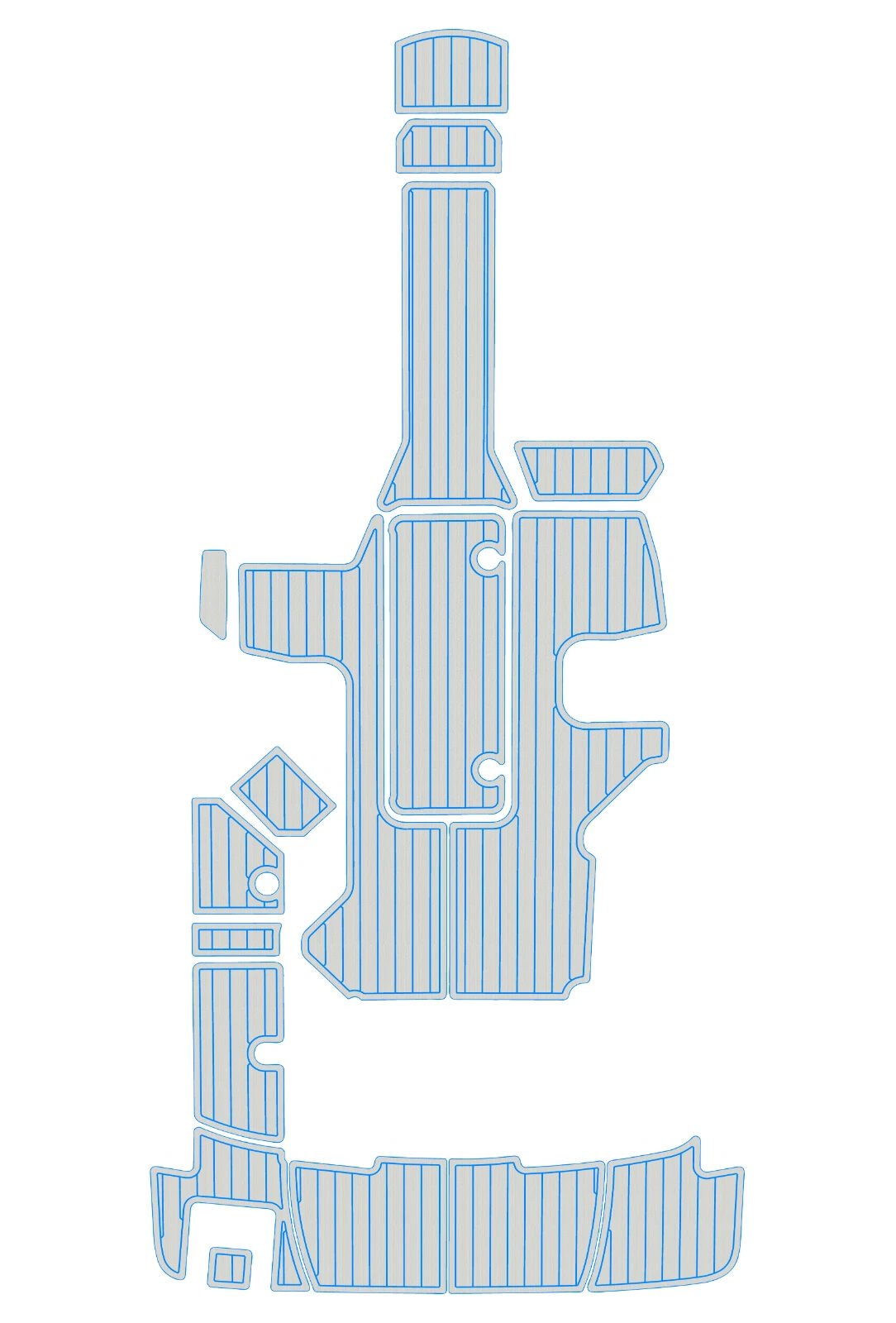 1 Kit EVA foam boat flooring 2017-2021 Sea Ray SPX 210