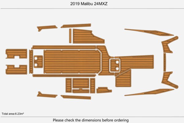 EVA foam boat flooring 2019 Malibu 24 MXZ (1) 1 kit EVA foam boat flooring 2019 Malibu 24 MXZ