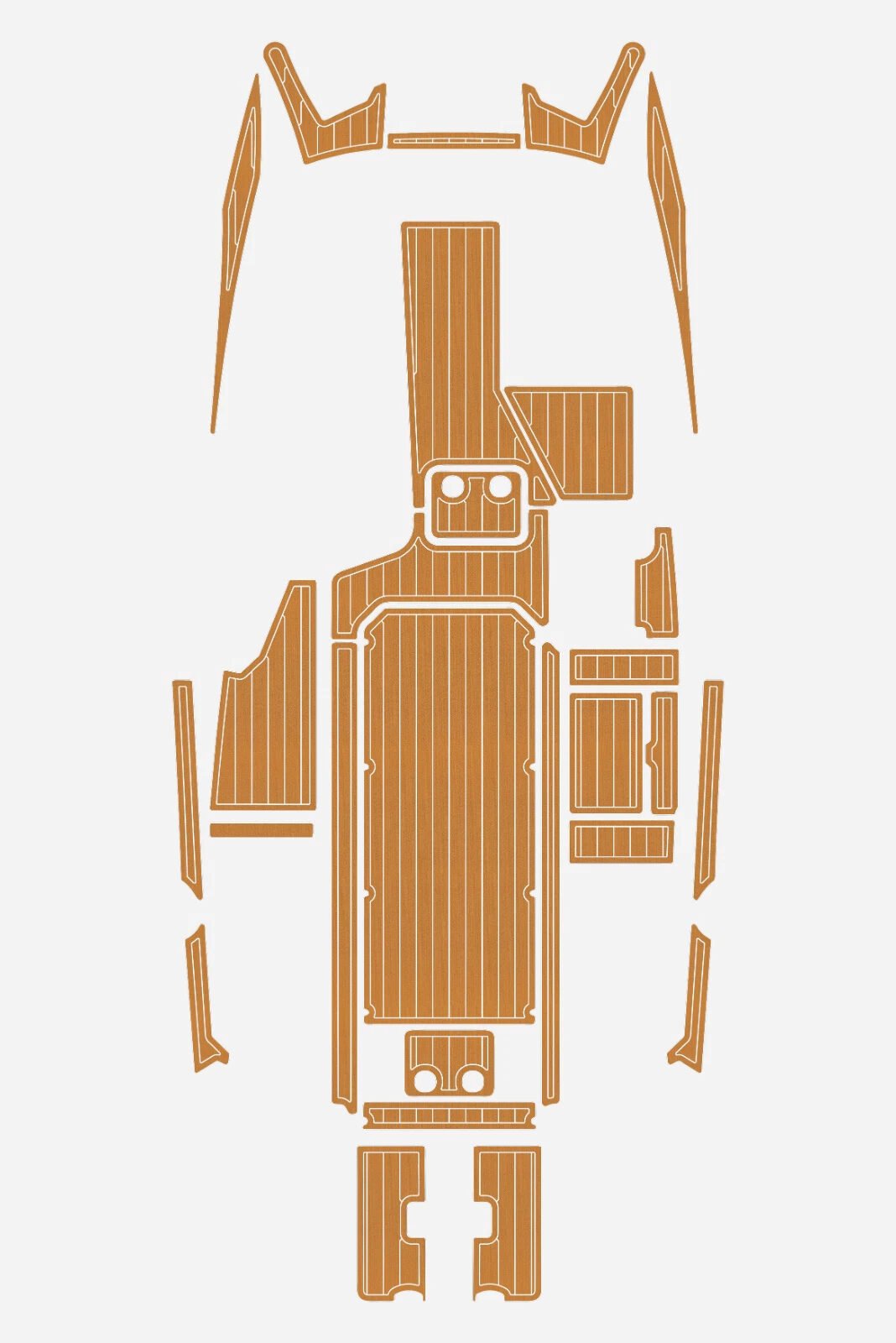 EVA foam boat flooring 2019 Malibu 24 MXZ (10) 1 kit EVA foam boat flooring 2019 Malibu 24 MXZ