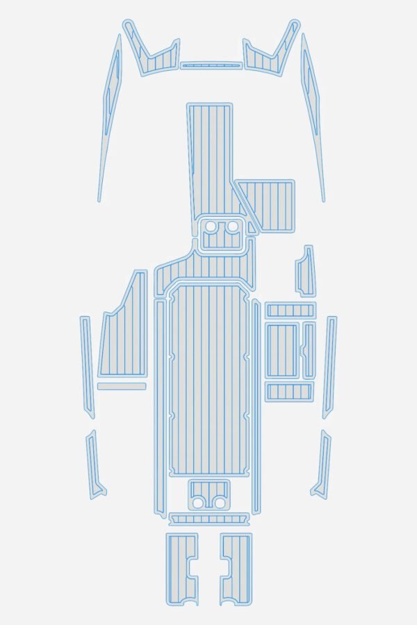EVA foam boat flooring 2019 Malibu 24 MXZ (15) 1 kit EVA foam boat flooring 2019 Malibu 24 MXZ