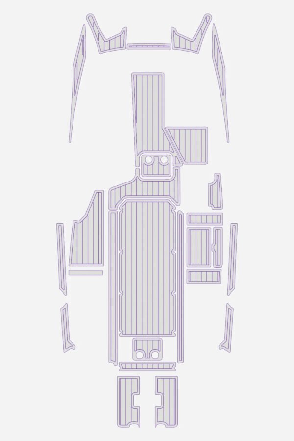 EVA foam boat flooring 2019 Malibu 24 MXZ (16) 1 kit EVA foam boat flooring 2019 Malibu 24 MXZ