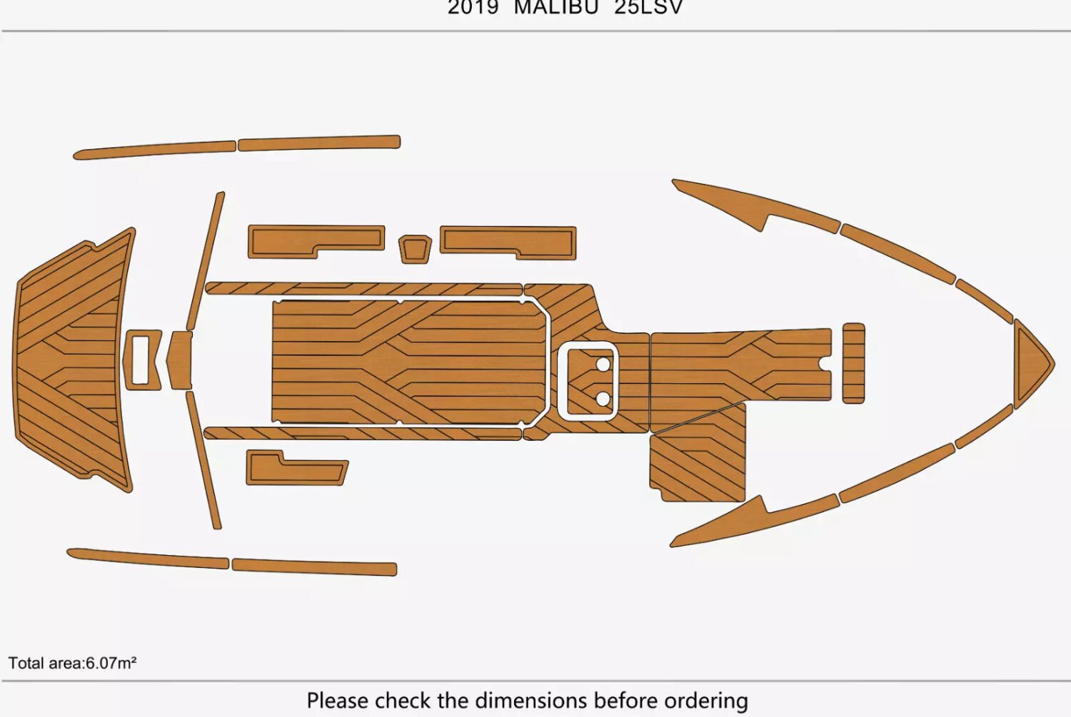 EVA foam boat flooring 2019 Malibu 25 LSV (1) 1 Kit EVA foam boat flooring 2019 Malibu 25 LSV