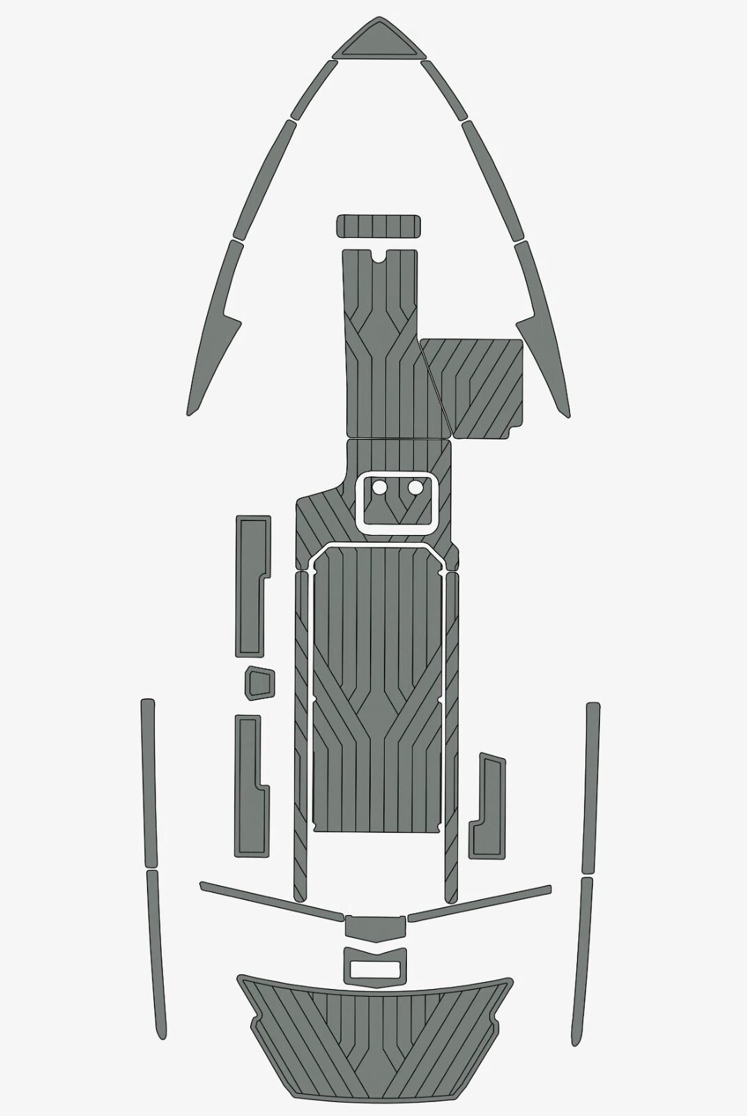 EVA foam boat flooring 2019 Malibu 25 LSV (12) 1 Kit EVA foam boat flooring 2019 Malibu 25 LSV