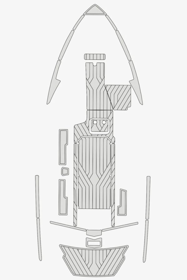EVA foam boat flooring 2019 Malibu 25 LSV (14) 1 Kit EVA foam boat flooring 2019 Malibu 25 LSV