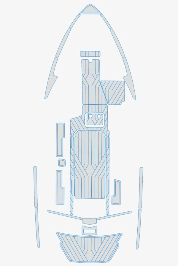 EVA foam boat flooring 2019 Malibu 25 LSV (15) 1 Kit EVA foam boat flooring 2019 Malibu 25 LSV