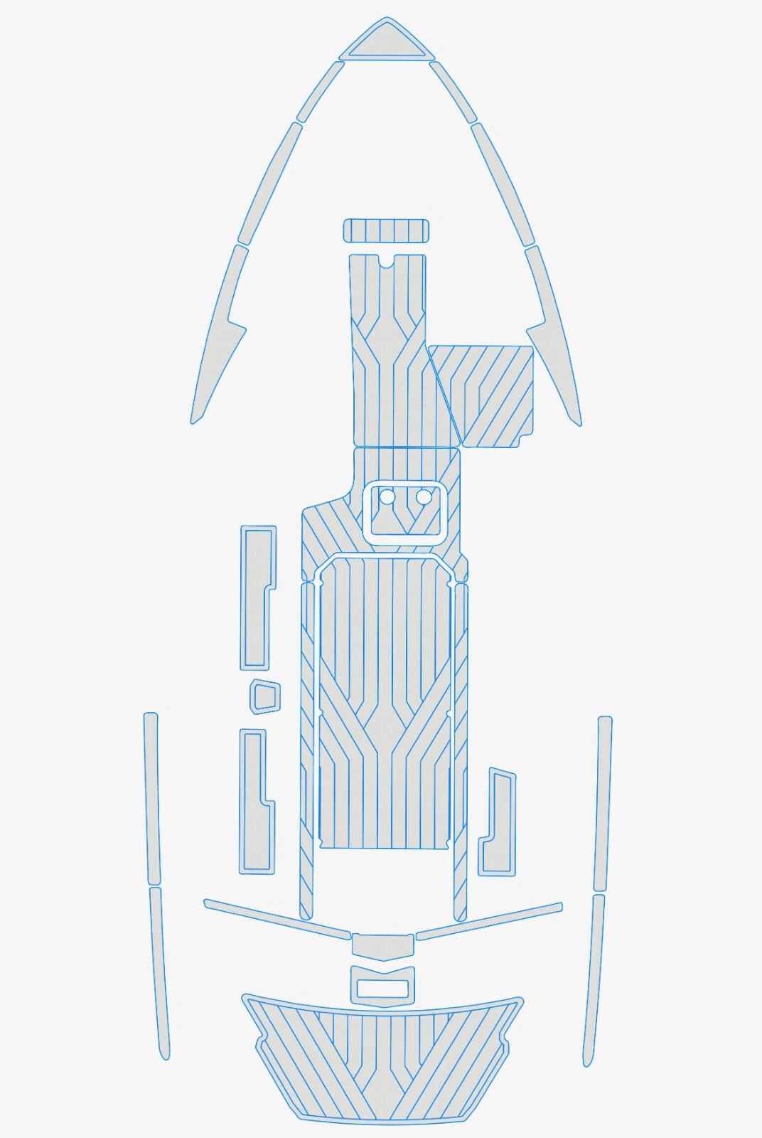 EVA foam boat flooring 2019 Malibu 25 LSV (15) 1 Kit EVA foam boat flooring 2019 Malibu 25 LSV