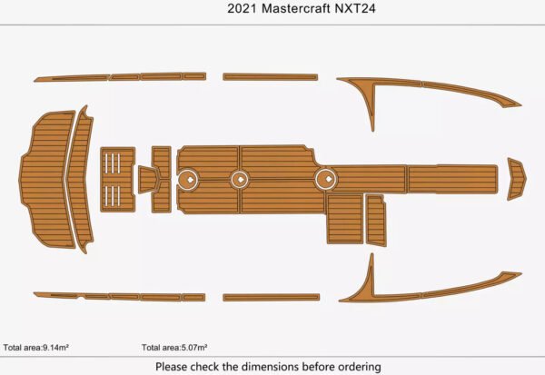 1 Kit EVA foam boat flooring 2022 Mastercraft NXT24
