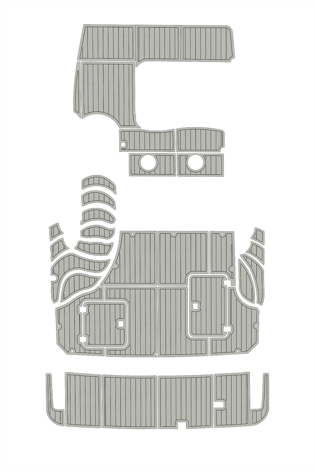 1 Kit EVA foam boat flooring 6mm 2008 Carver 360