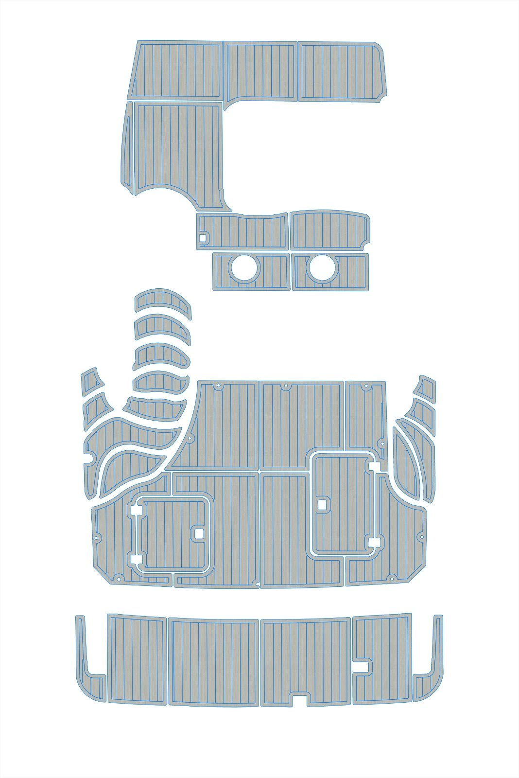 1 Kit EVA foam boat flooring 6mm 2008 Carver 360