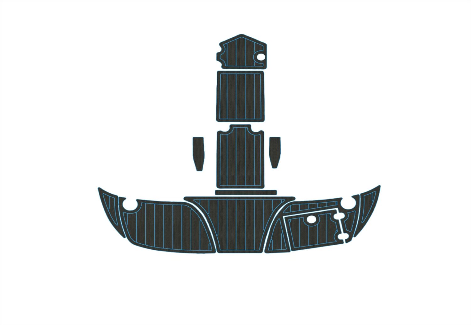 EVA foam floor 2006-2009 Crownline 260 LS (2) 1 Kit EVA foam floor 2006-2009 Crownline 260 LS