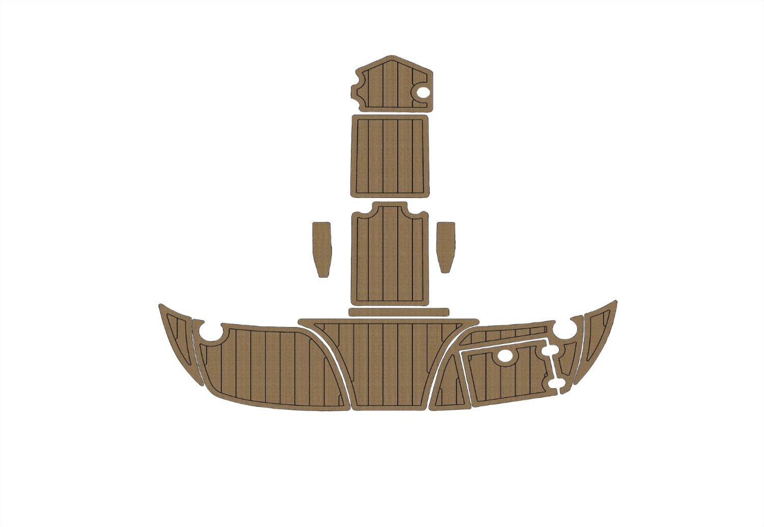 EVA foam floor 2006-2009 Crownline 260 LS (9) 1 Kit EVA foam floor 2006-2009 Crownline 260 LS