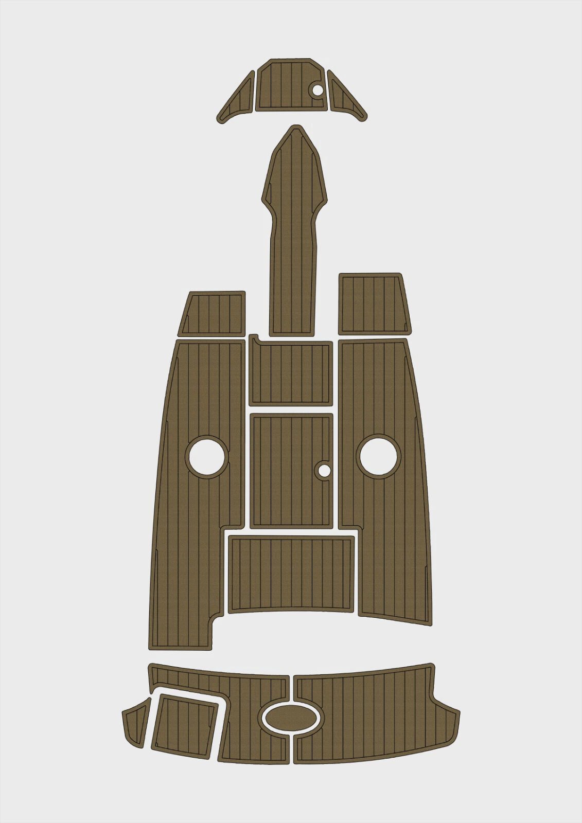 EVA foam floor 2007-2010 Sea Ray 230 Select (10) 1 Kit EVA foam floor 2007-2010 Sea Ray 230 Select