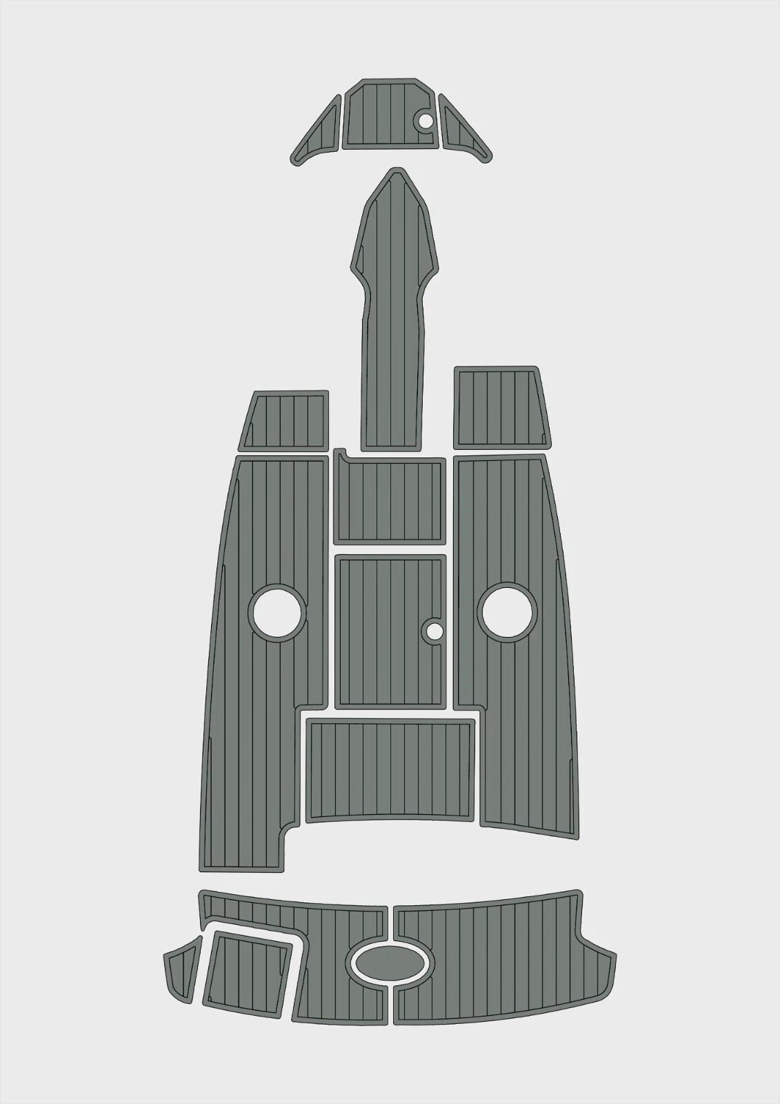 EVA foam floor 2007-2010 Sea Ray 230 Select (11) 1 Kit EVA foam floor 2007-2010 Sea Ray 230 Select