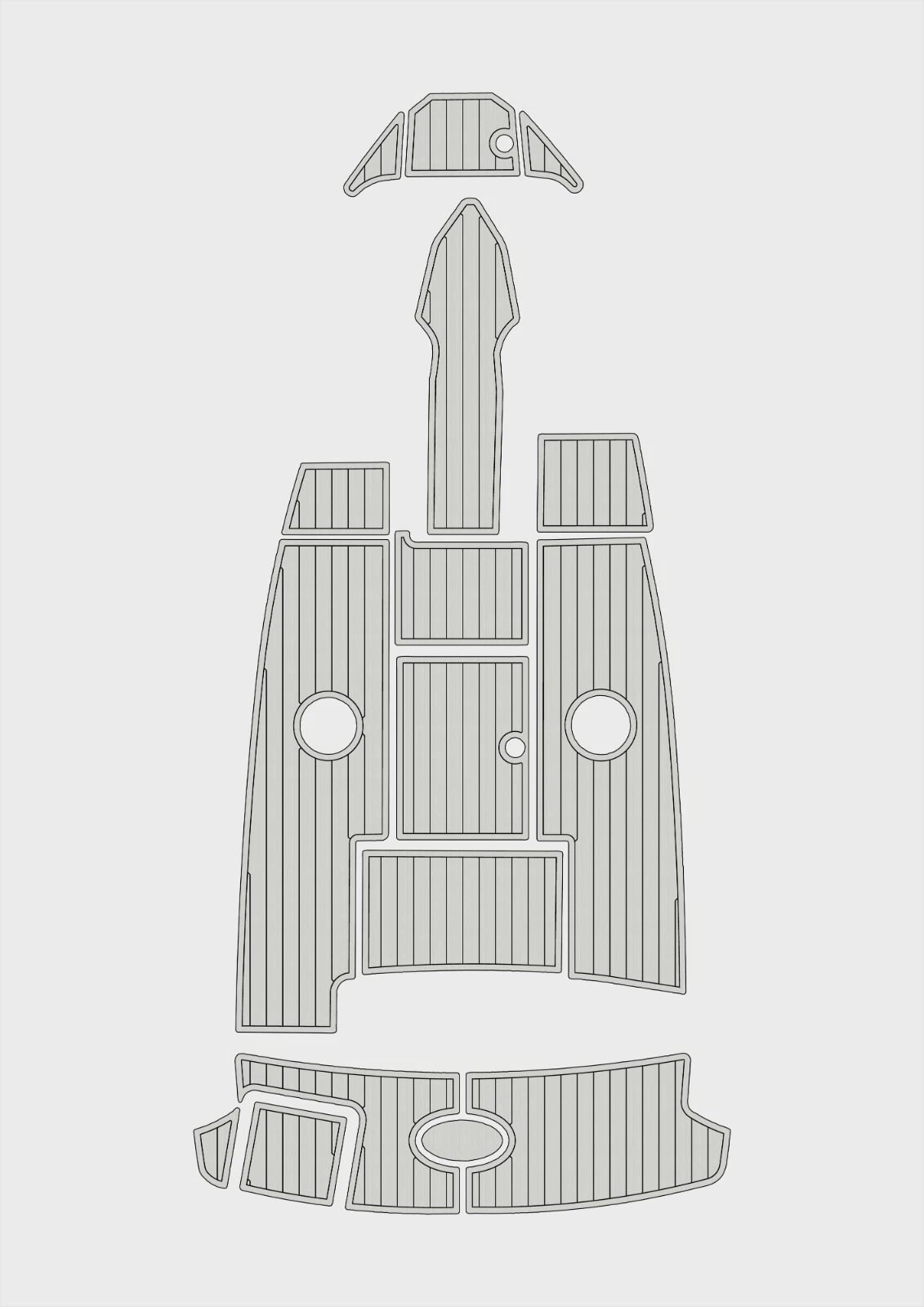 EVA foam floor 2007-2010 Sea Ray 230 Select (13) 1 Kit EVA foam floor 2007-2010 Sea Ray 230 Select