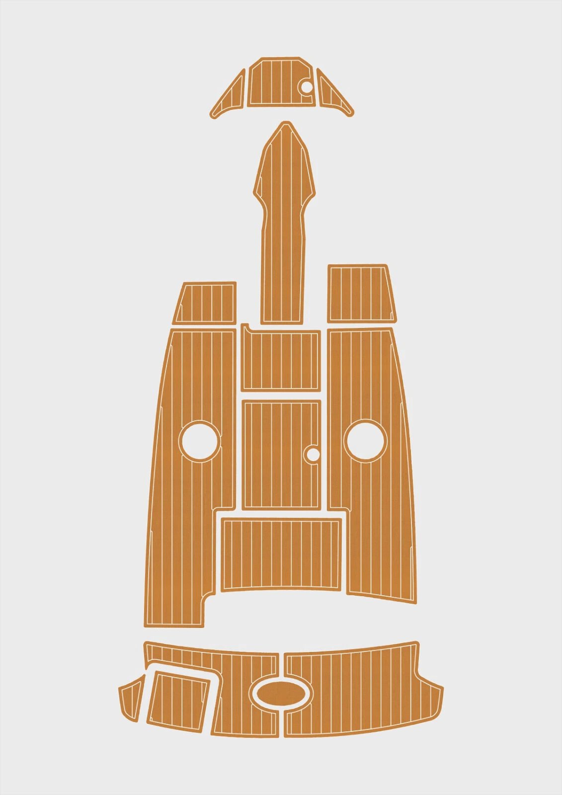 EVA foam floor 2007-2010 Sea Ray 230 Select (9) 1 Kit EVA foam floor 2007-2010 Sea Ray 230 Select