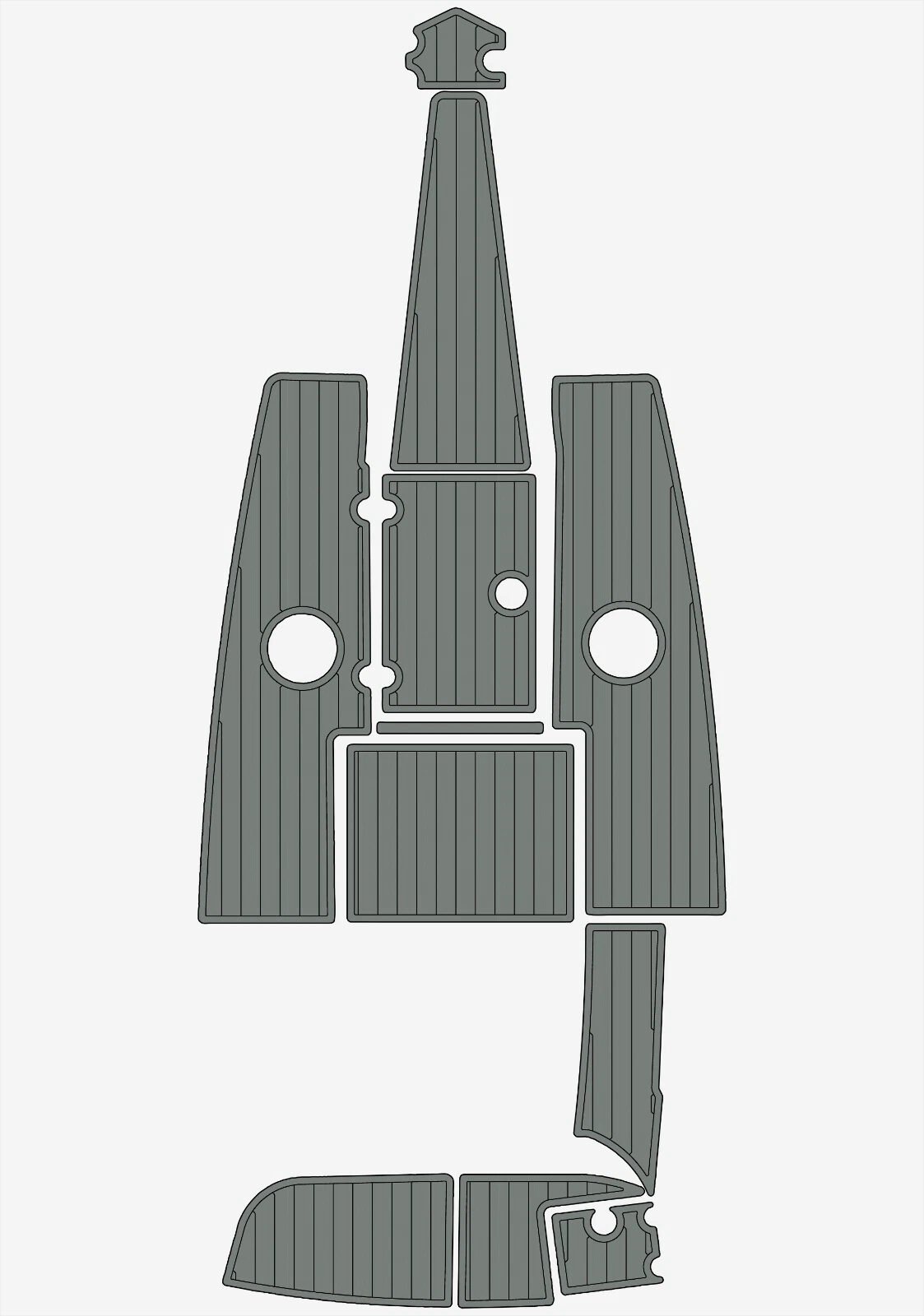 EVA foam floor 2007-2013 Crownline 21 SS LPX (11) 1 Kit EVA foam boat flooring 2007-2013 Crownline 21 SS LPX