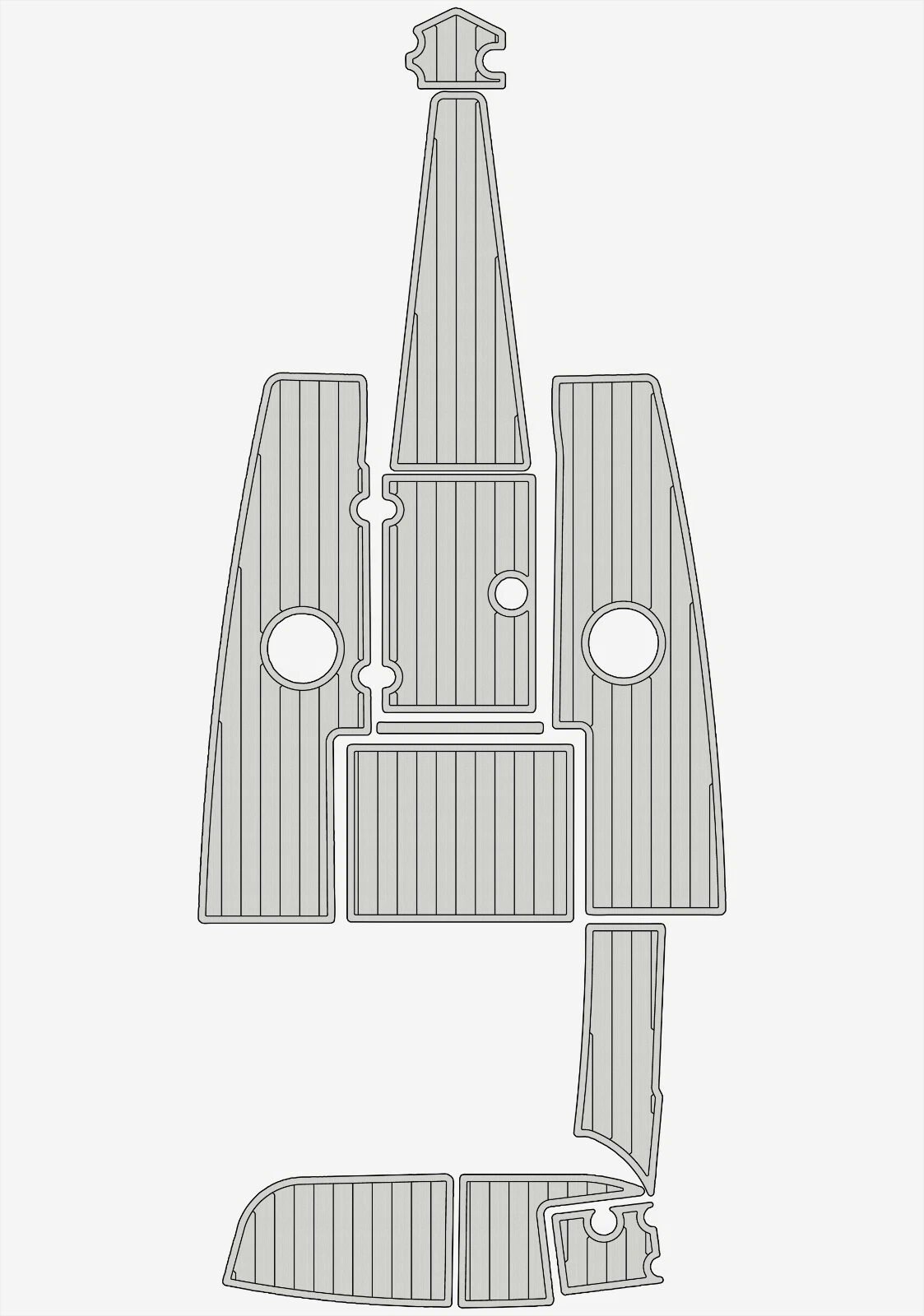 EVA foam floor 2007-2013 Crownline 21 SS LPX (13) 1 Kit EVA foam boat flooring 2007-2013 Crownline 21 SS LPX