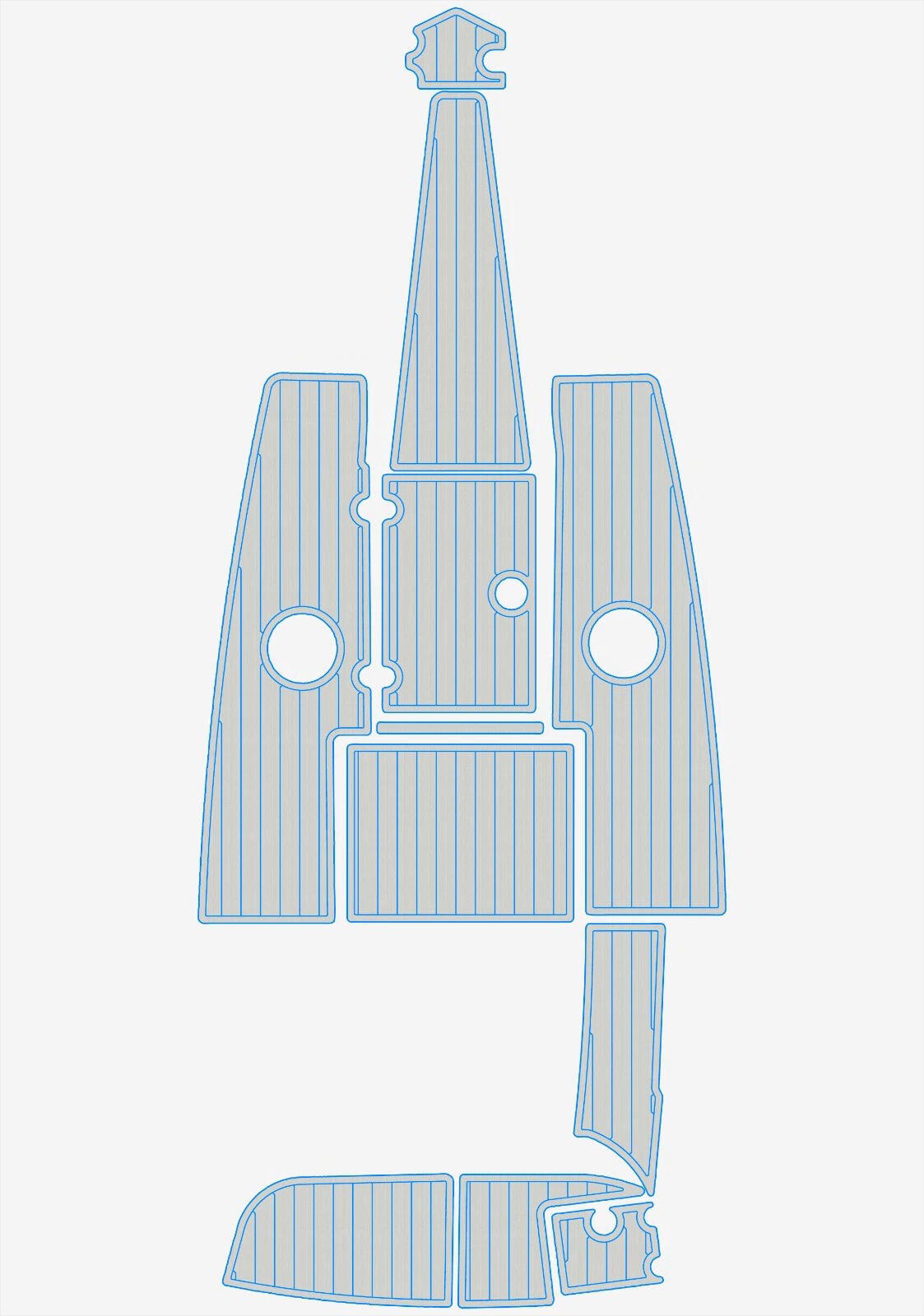 EVA foam floor 2007-2013 Crownline 21 SS LPX (14) 1 Kit EVA foam boat flooring 2007-2013 Crownline 21 SS LPX