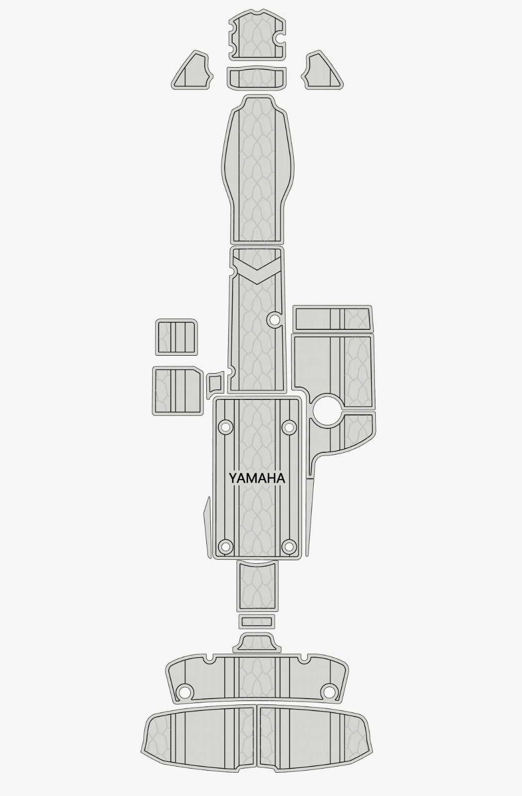 1 Kit EVA foam boat floor 6mm 2008-2014 YAMAHA 240 Cockpit