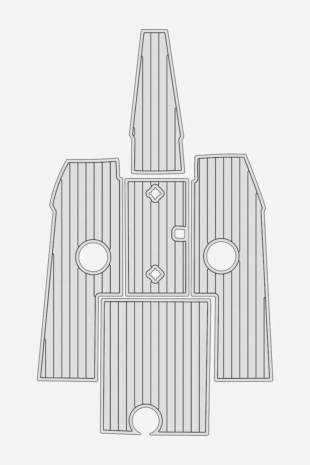 EVA foam marine deck flooring 2001-2004 Crownline 201 BR (8) 1 Kit EVA foam marine deck flooring 2001-2004 Crownline 201 BR