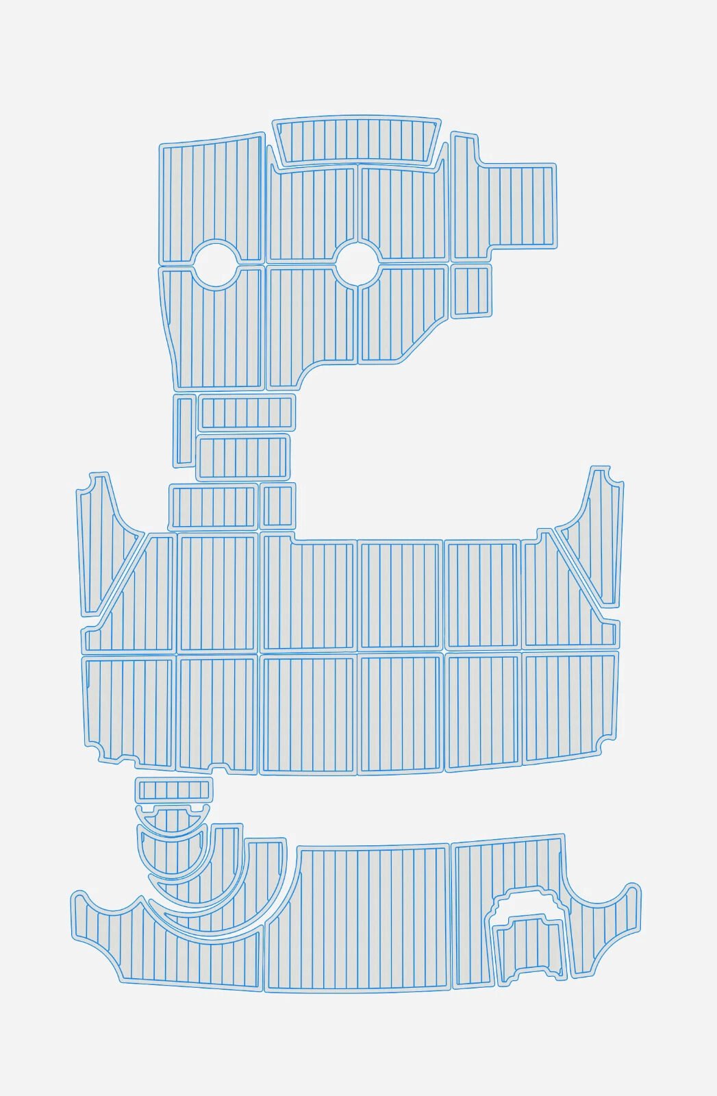 1 Kit EVA foam marine deck flooring 2005-2007 Carver 36