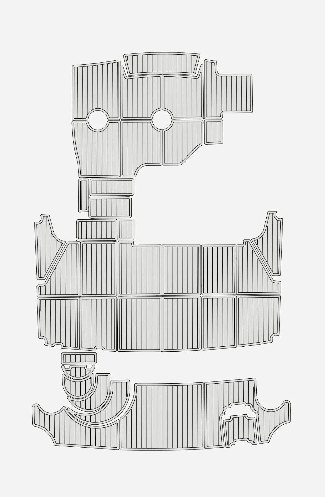 1 Kit EVA foam marine deck flooring 2005-2007 Carver 36