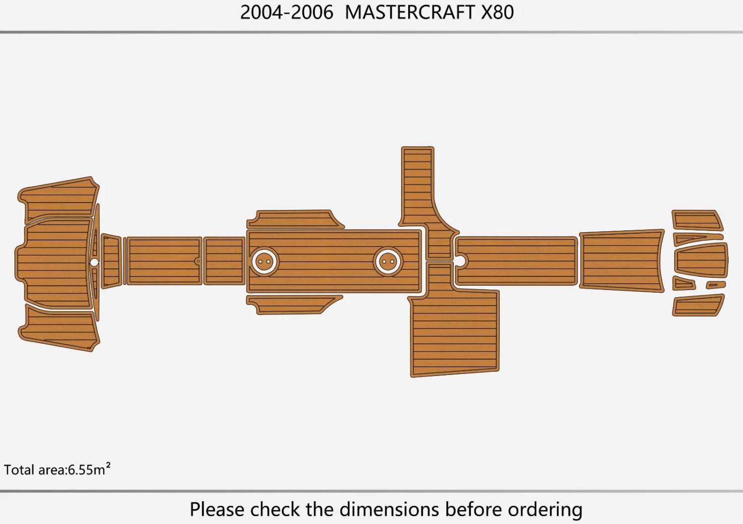 1 Kit EVA foam marine floor 2004-2006 Mastercraft X80