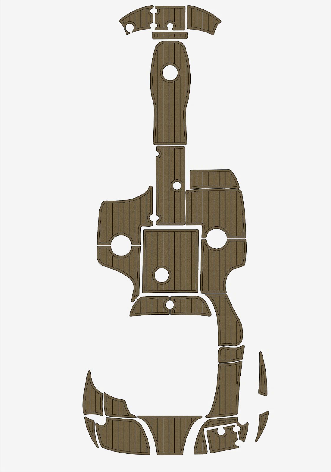 EVA foam marine floor 2005-2010 Crownline 220 EX (10) 1 Kit EVA foam marine floor 2005-2010 Crownline 220 EX