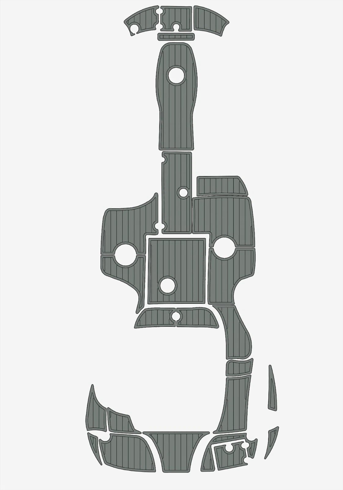 EVA foam marine floor 2005-2010 Crownline 220 EX (11) 1 Kit EVA foam marine floor 2005-2010 Crownline 220 EX