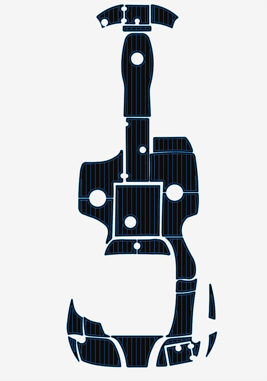 EVA foam marine floor 2005-2010 Crownline 220 EX (3) 1 Kit EVA foam marine floor 2005-2010 Crownline 220 EX